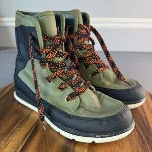 Sorel Explorer 1964 Boot Women’s Size 8.5 Green Black Waterproof Winter Casual